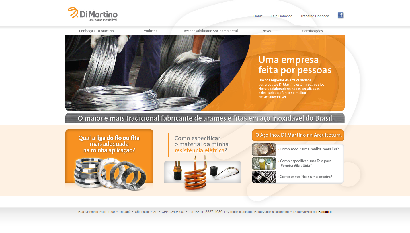 BABENKO agencia publicidade - Desenvolvimento Criação de Design de Sites Di Martino